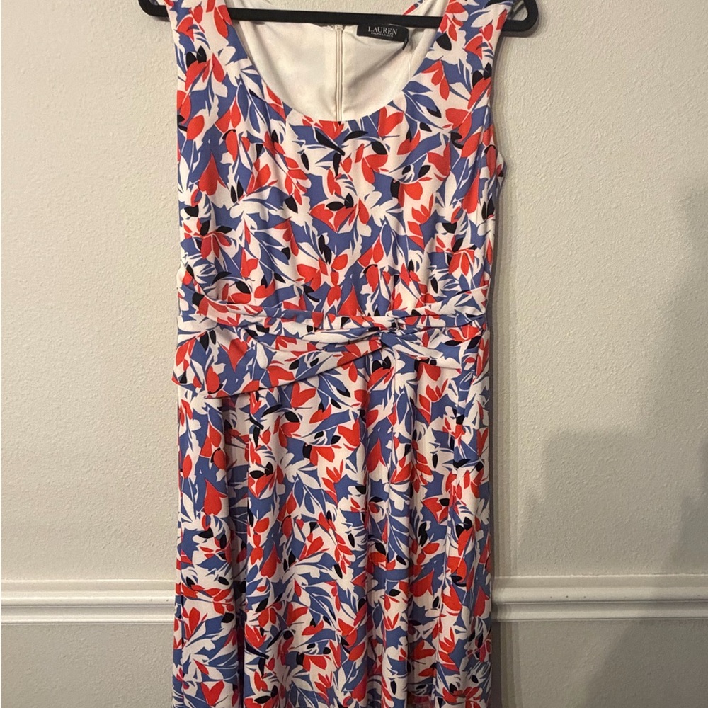 Ralph Lauren Women's Vibrant Floral Midi Dress